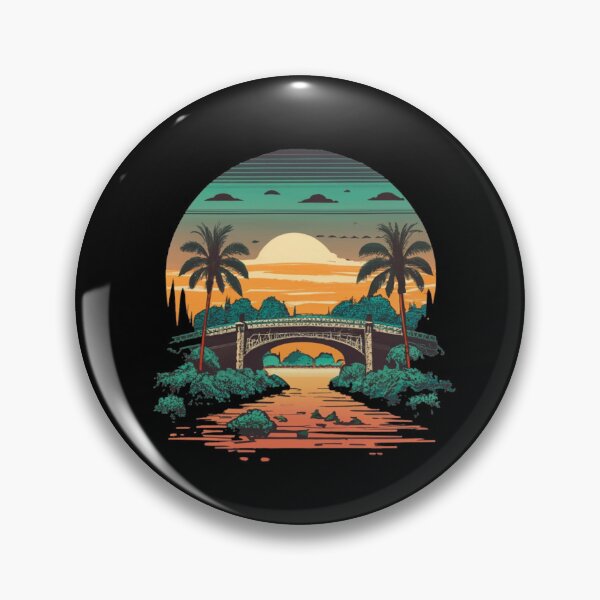 Item preview, Vintage sunset colors bridge designed and sold by desinganddecor.