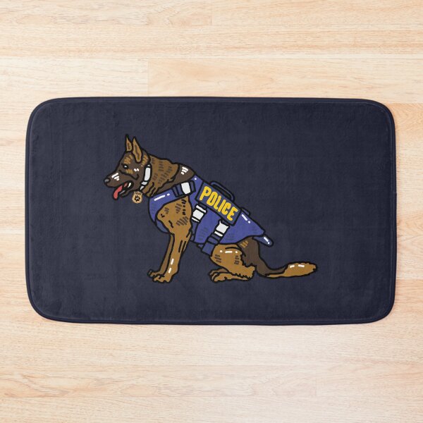 Item preview, Police Dog German Shepherd x Malinois Wearing Harness Sitting Digital Art Design designed and sold by GSDDESIGNMERCH.