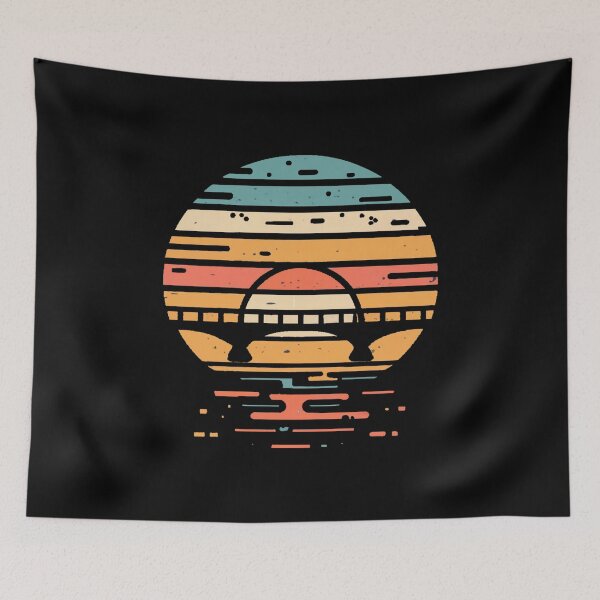 Item preview, Vintage sunset colors bridge designed and sold by desinganddecor.