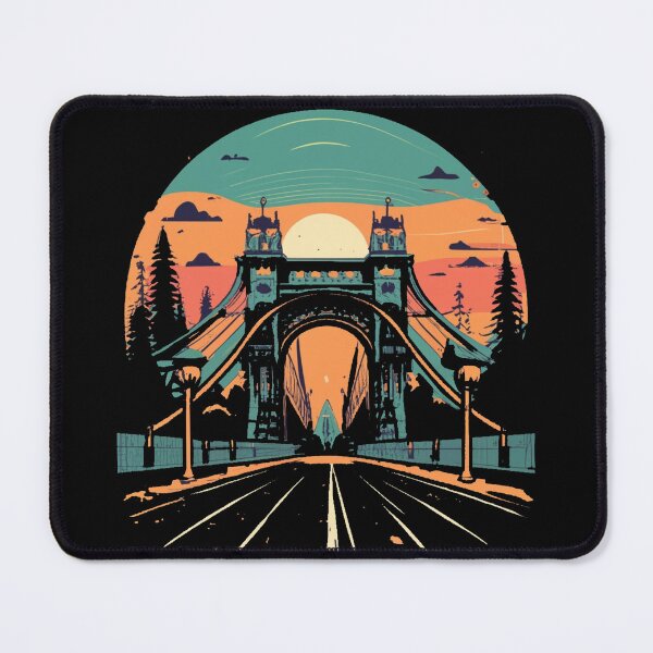 Item preview, Vintage sunset colors bridge designed and sold by desinganddecor.