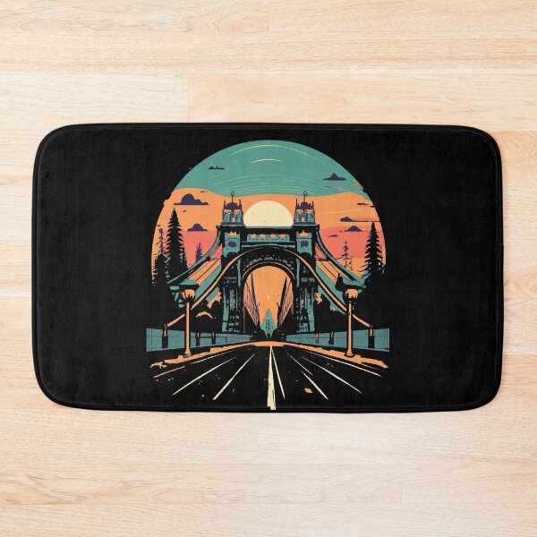 Item preview, Vintage sunset colors bridge designed and sold by desinganddecor.