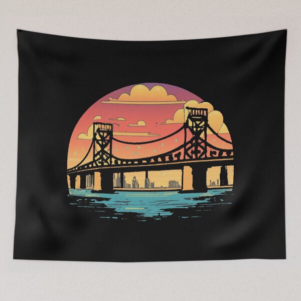 Item preview, Vintage sunset colors bridge designed and sold by desinganddecor.