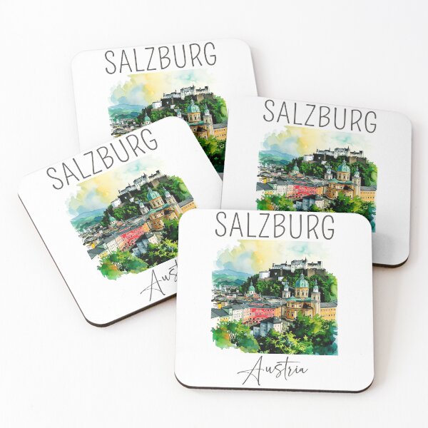 Item preview, Watercolor Design of Salzburg - Austria designed and sold by Sketch-Shack.