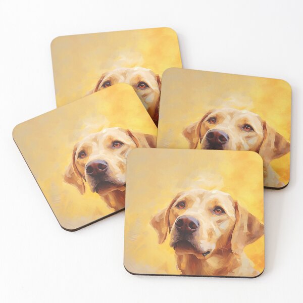 Item preview, Yellow Lab Silhouette Watercolor designed and sold by Blok45.