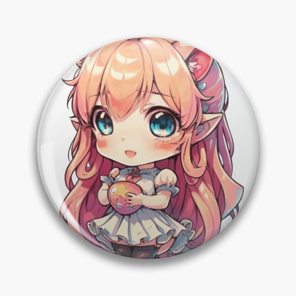 Artikelvorschau, Aufkleber Pin Chibi #24 entworfen und verkauft von AnimaBlu.