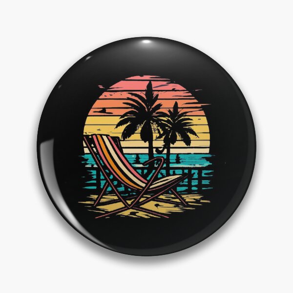 Item preview, Vintage sunbathing on the beach in the setting sun designed and sold by desinganddecor.