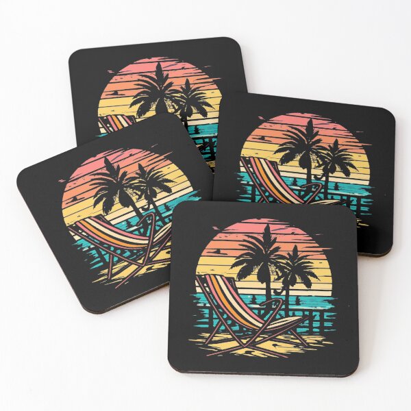 Item preview, Vintage sunbathing on the beach in the setting sun designed and sold by desinganddecor.