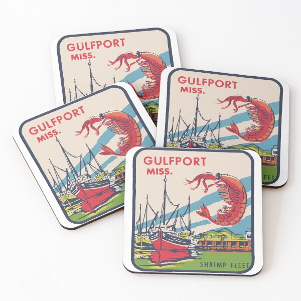 Item preview, Vintage Style Gulfport Mississippi Decal Design designed and sold by Decal Mania.