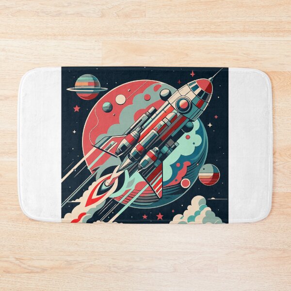 Item preview, Rocket flying past the planets designed and sold by NurjanBR.