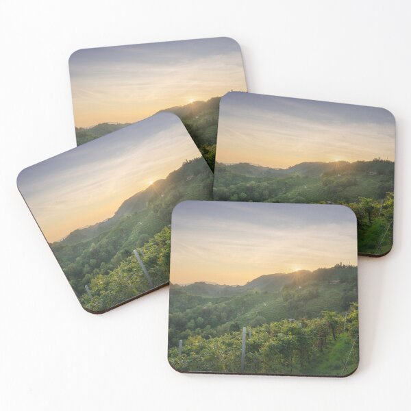 Item preview, Prosecco Hills hogback, vineyards at sunset. Veneto, Italy designed and sold by Stefano Orazzini.