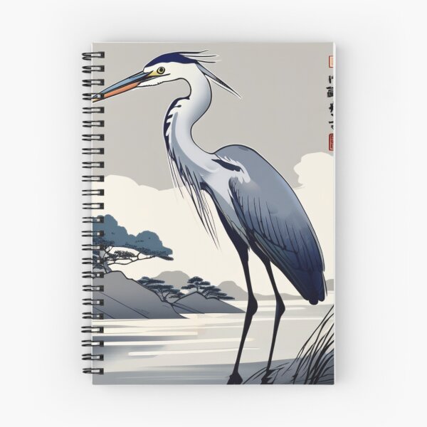 Item preview, gray heron designed and sold by EuropeanPrints.