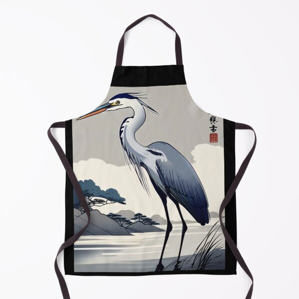 Item preview, gray heron designed and sold by EuropeanPrints.