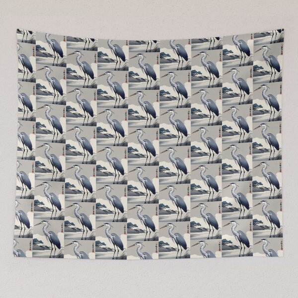Item preview, gray heron designed and sold by EuropeanPrints.