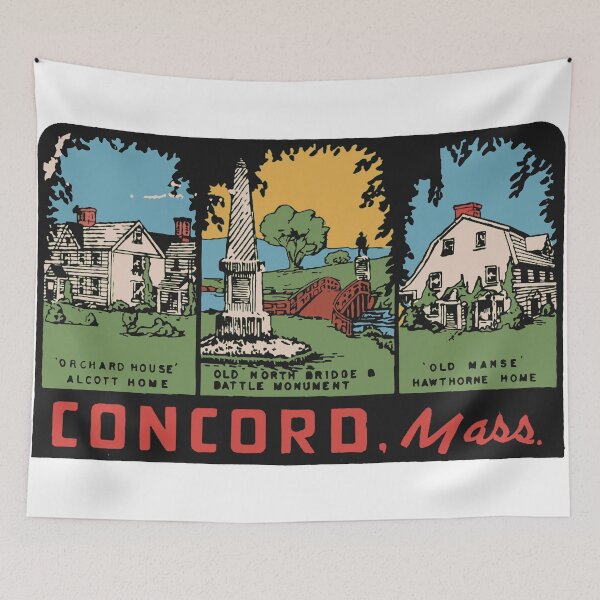 Item preview, Vintage Style Concord MA decal design designed and sold by Decal Mania.