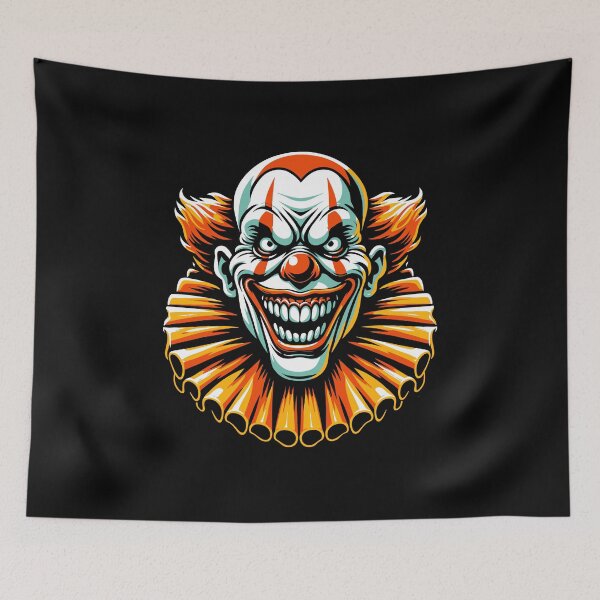 Item preview, Sinister Clown Face: Classic Halloween Fright Icon designed and sold by artwaves.