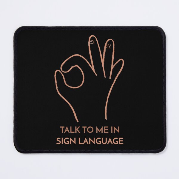 Item preview, Talk to Me in Sign Language Talking Hands Funny Sign Language Love Unity Peace designed and sold by StudioTVDinners.