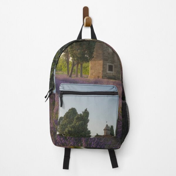 Item preview, Lavender field, cypress trees and church. Bolgheri, Tuscany, Italy designed and sold by Stefano Orazzini.