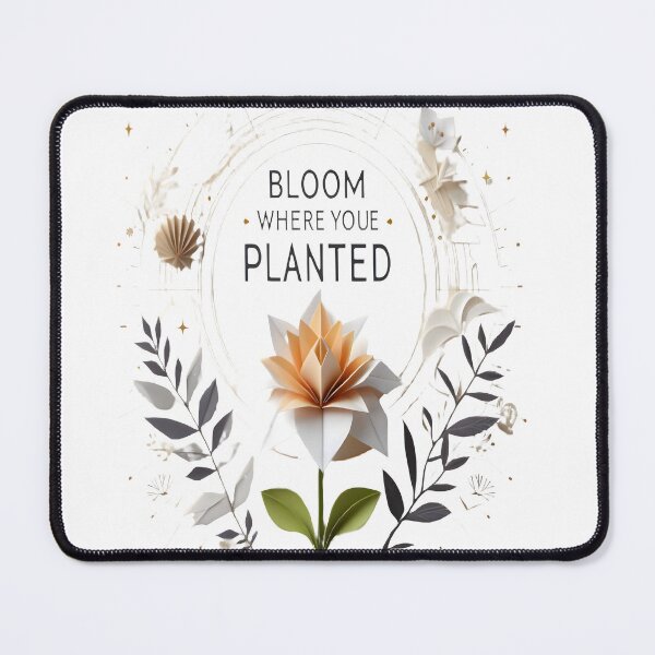Item preview, Bloom Where You Are Planted - Origami Floral Design  designed and sold by AlphaTeez.