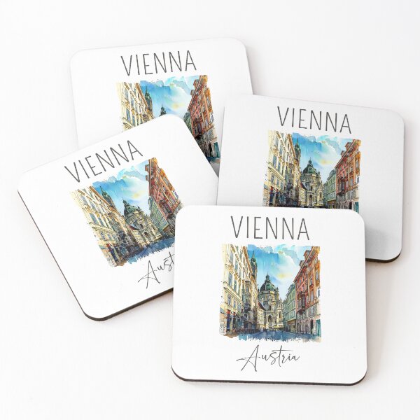 Item preview, Watercolor Design of Vienna - Austria designed and sold by Sketch-Shack.