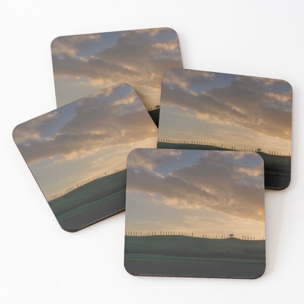 Item preview, Cypress trees in the Crete Senesi at sunset. Tuscany designed and sold by Stefano Orazzini.