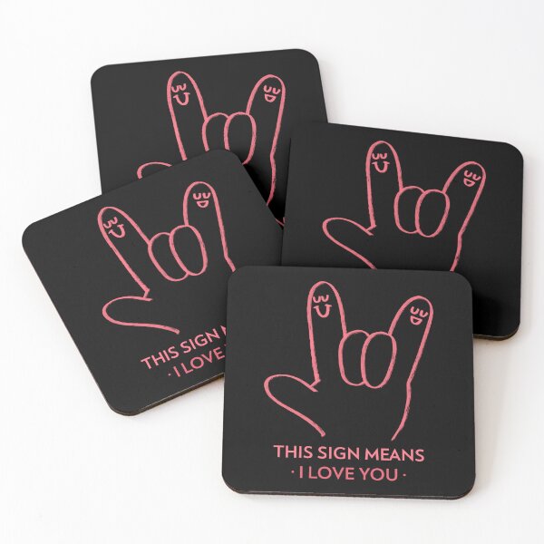 Item preview, Love You Talking Hands Funny Sign Language Love Unity Peace designed and sold by StudioTVDinners.