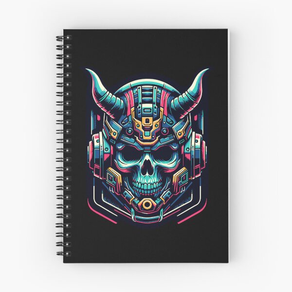 Item preview, Cyberpunk Skull: Neon Horns and Digital Dreams designed and sold by artwaves.