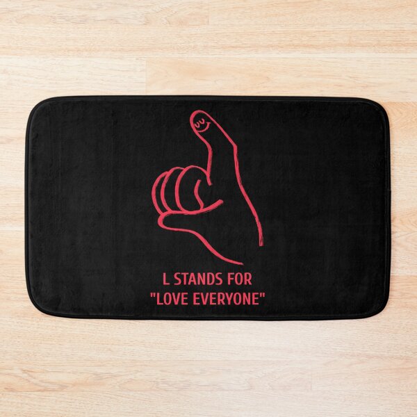 Item preview, L Stands for Love Everyone Talking Hands Funny Sign Language Unity Peace designed and sold by StudioTVDinners.