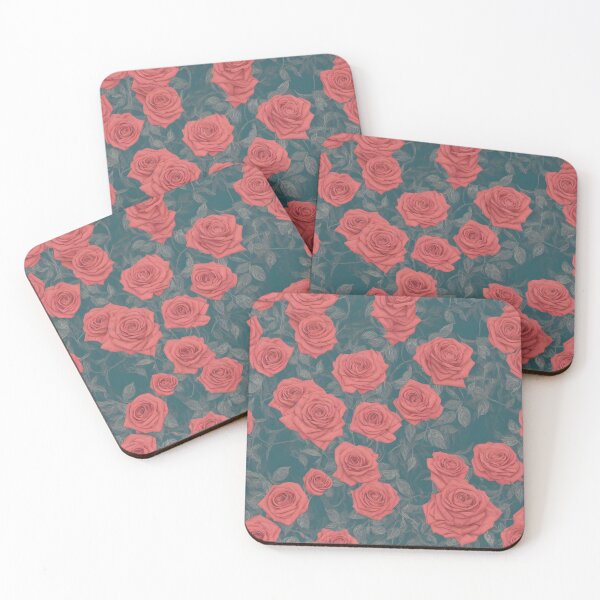 Item preview, Modern Boho red Roses Pattern designed and sold by patterncrow.