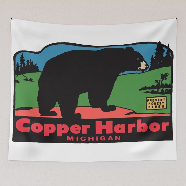 Item preview, Copper Harbor Michigan Decal Design designed and sold by Decal Mania.