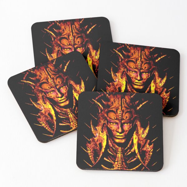 Item preview, Fantasy Face - Biomechanic 3D Illustration - Orange Version designed and sold by KairoDesign.
