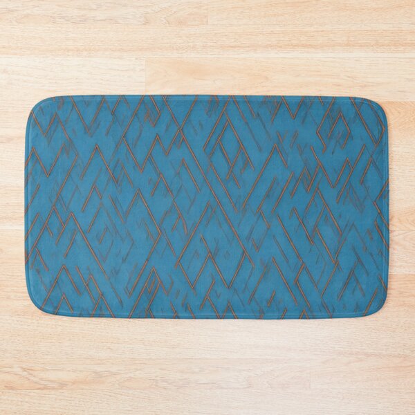 Item preview, Blue Zigzag Dynamic Pattern Decor designed and sold by mymagicstoreus.