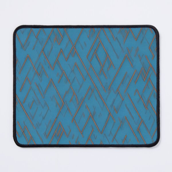 Item preview, Blue Zigzag Dynamic Pattern Decor designed and sold by mymagicstoreus.