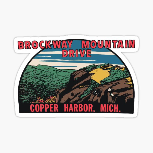 Item preview, Vintage Style Copper Harbor Michigan Decal designed and sold by zsonn.
