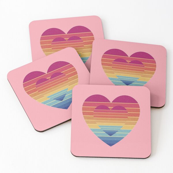 Item preview, Vintage Retro Hearts designed and sold by MyTshirtArt.