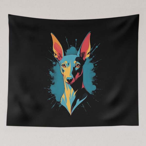 Item preview, Vintage Podenco Silhouette Design: Timeless Elegance for Nostalgic Dog Lovers. designed and sold by brindled.