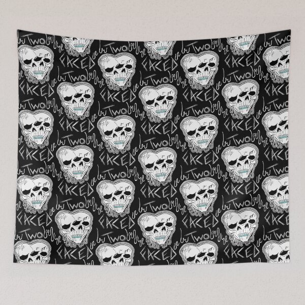 Item preview, Two Faced Skull Design  designed and sold by drippysketchdlg.