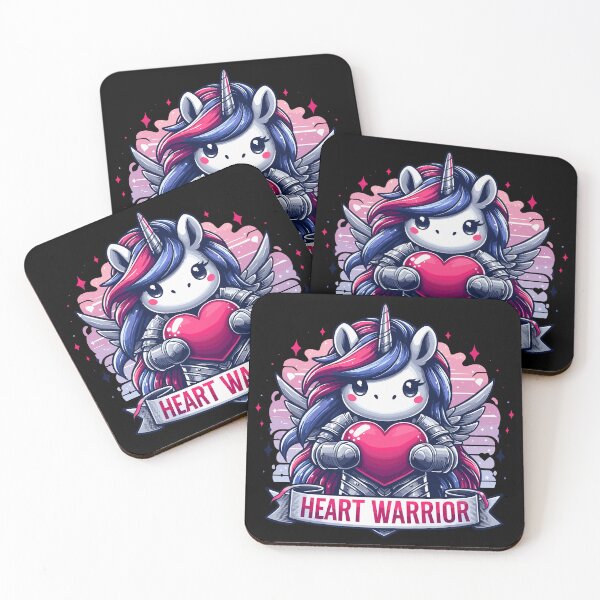 Item preview, Valentines Day Unicorn of love Heart Warrior designed and sold by TomFrontierArt.
