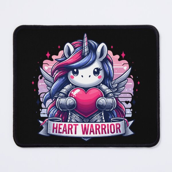 Item preview, Valentines Day Unicorn of love Heart Warrior designed and sold by TomFrontierArt.