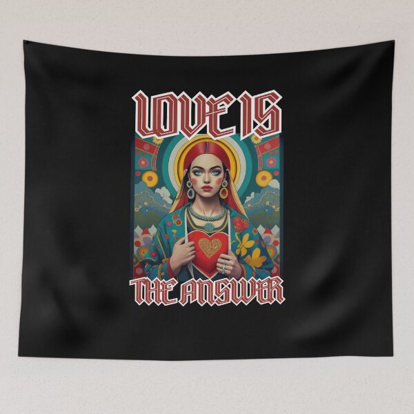 Item preview, Women with heart say Love is the Answer romantic happy christian gifts  designed and sold by thankful-loco.