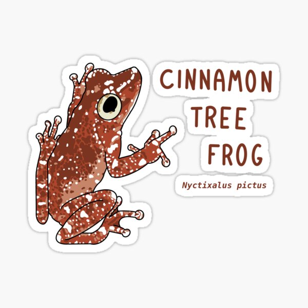 Item preview, Cinnamon Tree Frog (Nyctixalus pictus) designed and sold by HanShapsDesigns.