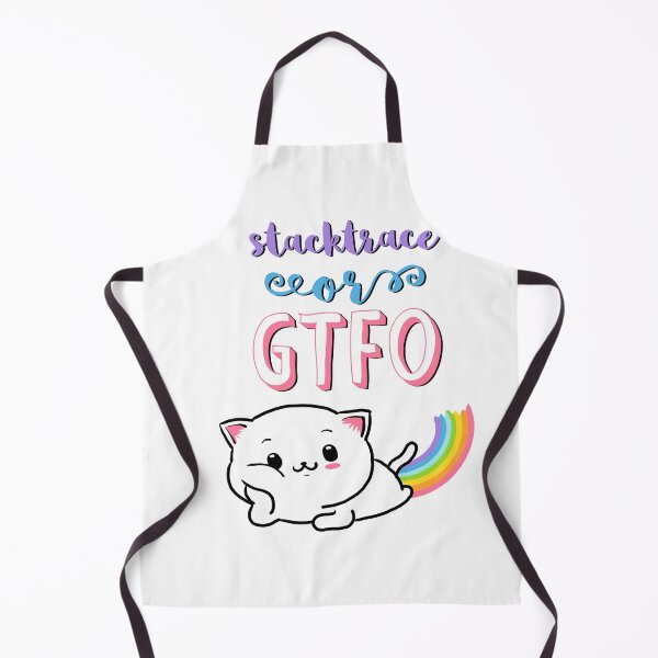 Item preview, Cute rainbow cat debugging for programist; stacktrace or GTFO designed and sold by Drawmecute.