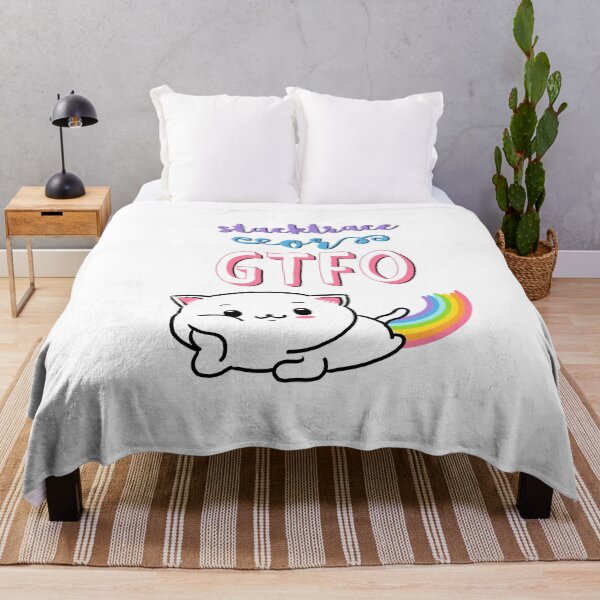 Item preview, Cute rainbow cat debugging for programist; stacktrace or GTFO designed and sold by Drawmecute.