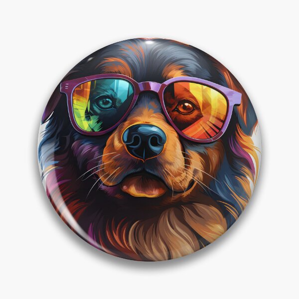 Item preview, Dog With Colorful Glasses designed and sold by ZefirDesign.