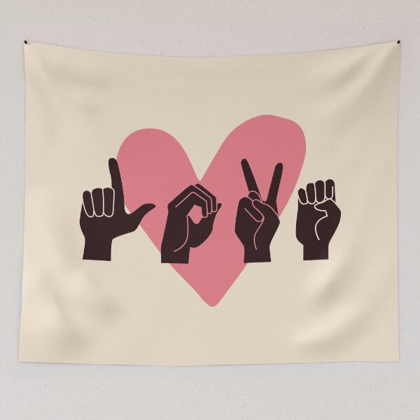 Item preview, ASL Love IV - Valentine's Day designed and sold by Lemon Pepper.