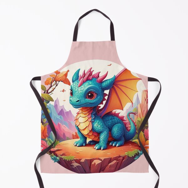 Item preview, Autumn magic: Cute baby dragon in colorful mountain worlds designed and sold by Minpadesign.
