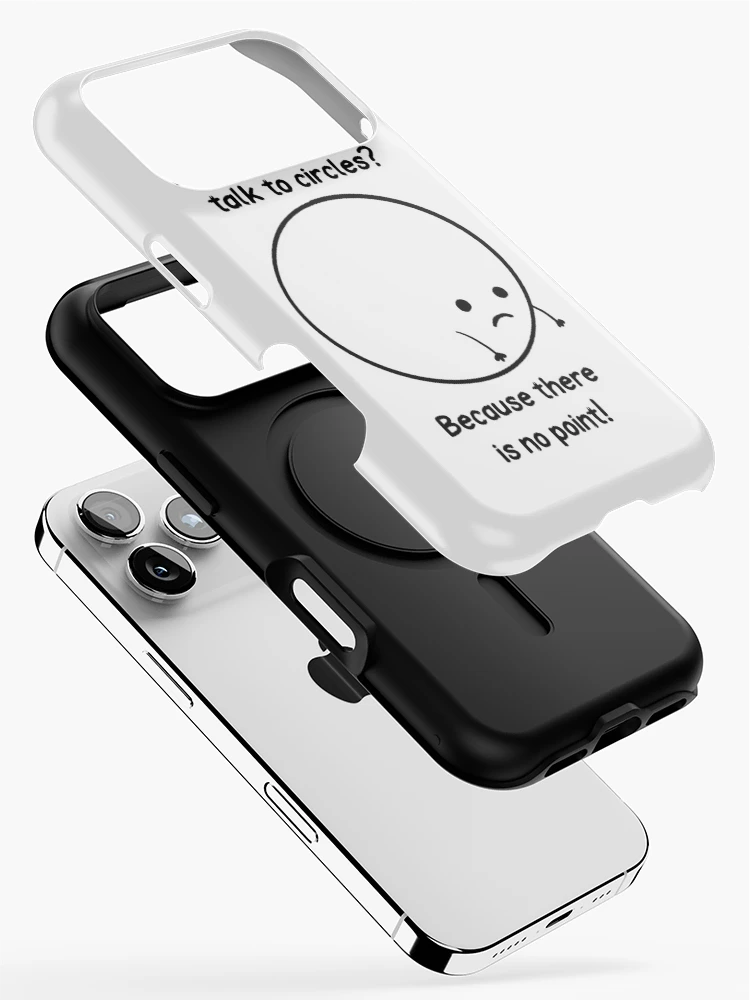 Thumbnail 2 of 4, iPhone Case, Sad Circle Basic Math Go Math Discrete Math designed and sold by StudioTVDinners.