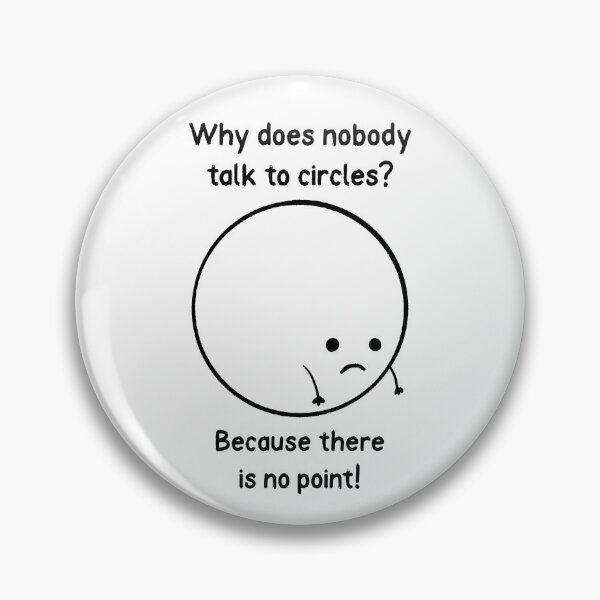 Item preview, Sad Circle Basic Math Go Math Discrete Math designed and sold by StudioTVDinners.