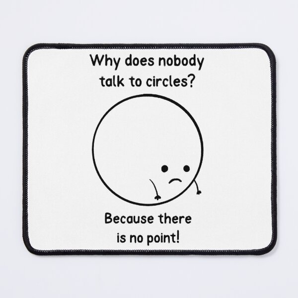 Item preview, Sad Circle Basic Math Go Math Discrete Math designed and sold by StudioTVDinners.