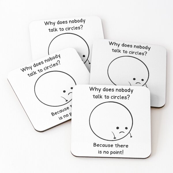 Item preview, Sad Circle Basic Math Go Math Discrete Math designed and sold by StudioTVDinners.