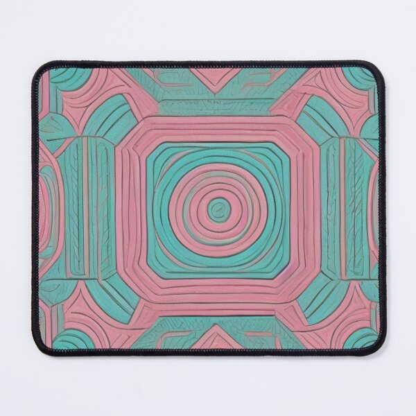 Item preview, Aqua And Salmon Dynamic Pattern Decor designed and sold by mymagicstoreus.